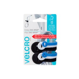 CINTAS VELCRO 80073N ONE WRAP PARA CABLES BL ...