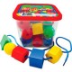 JUEGO DIDÁCTICO EVAFLEX ENHEBRADOS 24 PIEZAS
