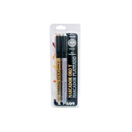 MARCADORES PILOT GOLD AND SILVER  PUNTA EXTR ...