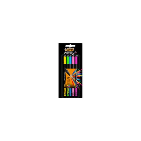 PLUMILES BIC INTENSITY 0.4MM CÁLIDOS PAQUETE ...