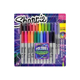 MARCADOR SHARPIE COSMIC FINO BLISTER CON 24