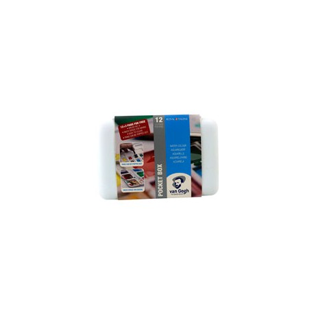 ACUARELAS ROYAL TALENS VAN GOGH CON 12 MEDIA ...