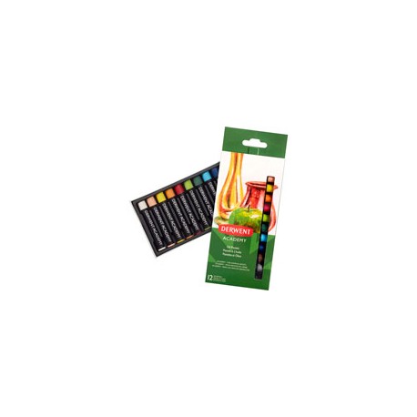 ÓLEO PASTEL DERWENT ACADEMY PAQUETE CON 12