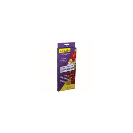 PINTURA GOUCHE RODART CON 12 TUBOS