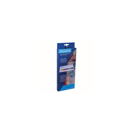 PINTURA ACUARELA RODART CON 12 TUBOS