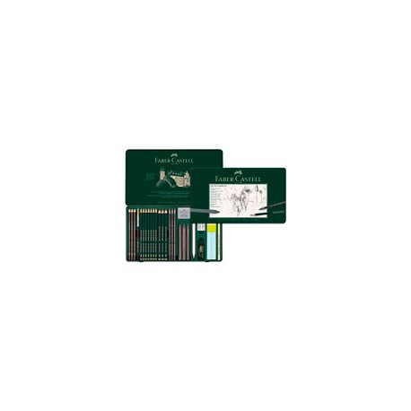 ESTUCHE FABER-CASTELL PIT MONOCHROME CON 26