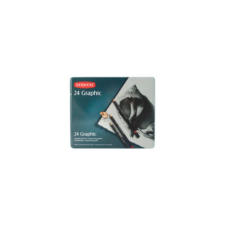 LÁPICES DE GRAFITO DERWENT GRAPHIC CON 24