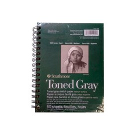 BLOCK STRATHMORE 400 SERIES TONED SKETCH GRI ...