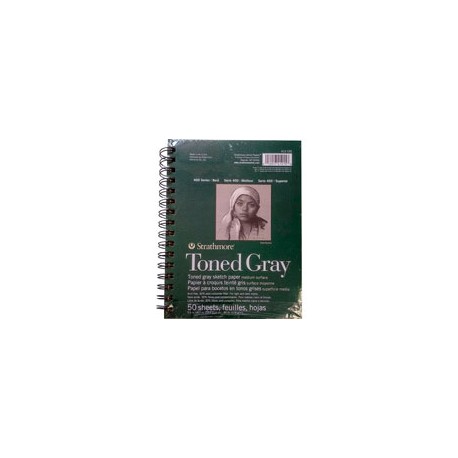 BLOCK STRATHMORE 400 SERIES TONED SKETCH GRI ...