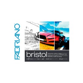 BLOCK FABRIANO BRISTOL SMOOTH 21X29.7 CM CON ...