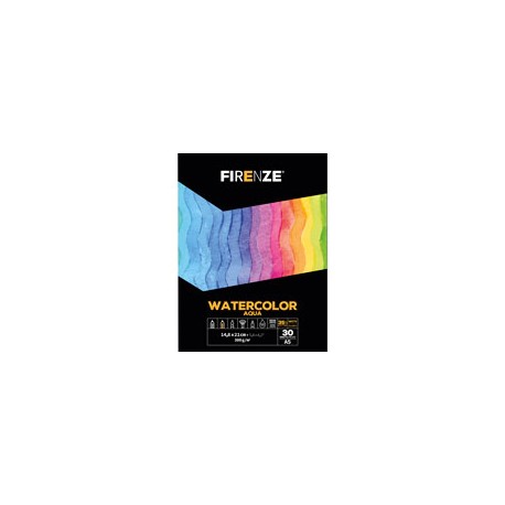 BLOCK FIRENZE AQUA 300G 14.8X21 CM CON 30 HO ...
