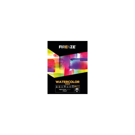 BLOCK FIRENZE AQUA 240G 14.8X21 CM CON 30 HO ...