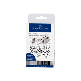 MARCADORES FABER-CASTELL PITT ARTIST PEN LET ...