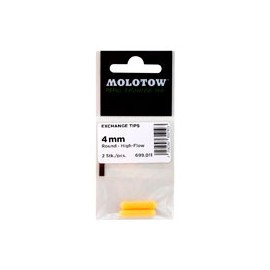 PUNTAS MOLOTOW REDONDAS AF 4 MM BOLSA CON 2