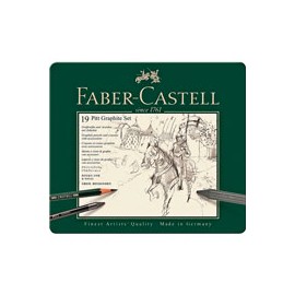 ESTUCHE FABER-CASTELL PITT MONOCHROME CON 19