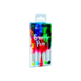 MARCADOR ECOLINE BRUSH PEN PAQUETE CON 5