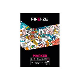 BLOCK FIRENZE MARKER 70G 29.7X42 CM CON 100  ...