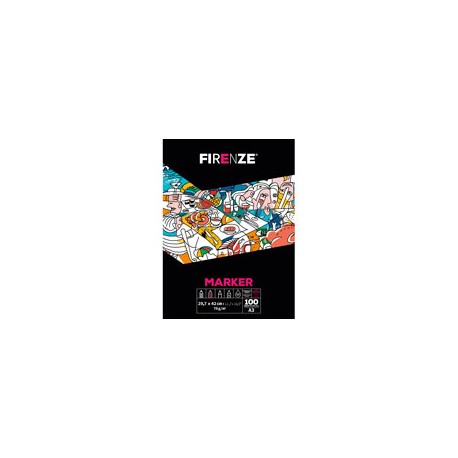 BLOCK FIRENZE MARKER 70G 29.7X42 CM CON 100  ...