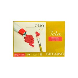 BLOCK FABRIANO TELA CANVAS 24X32 CM CON 10 H ...