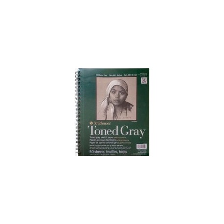 BLOCK STRATHMORE 400 SERIES TONED SKETCH GRI ...