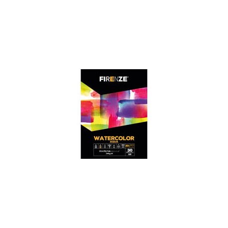 BLOCK FIRENZE AQUA 240G 21X29.7 CM CON 30 HO ...