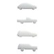 AUTOMÓVILES ACRÍLICO BLANCO ESCALA 1:200