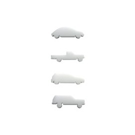 AUTOMÓVILES ACRÍLICO BLANCO ESCALA 1:200