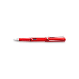 PLUMA FUENTE LAMY SAFARI PUNTO MEDIANO ROJO