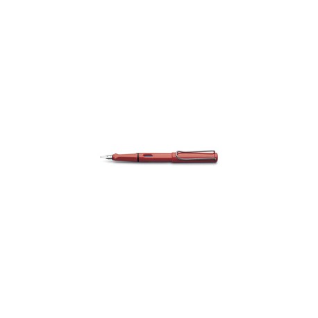 PLUMA FUENTE LAMY SAFARI PUNTO FINO ROJO