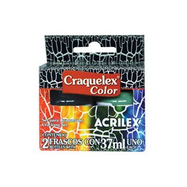 PINTURA ACRILEX CRAQUELEX 37ML CAJA CON 2