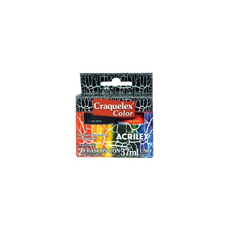 PINTURA ACRILEX CRAQUELEX 37ML CAJA CON 2