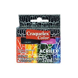 PINTURA ACRILEX CRAQUELEX 37ML CAJA CON 2