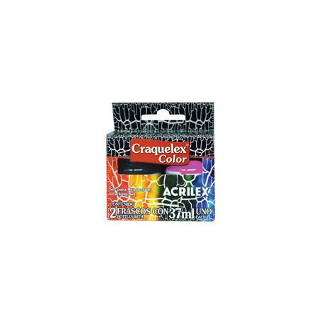 PINTURA ACRILEX CRAQUELEX 37ML CAJA CON 2