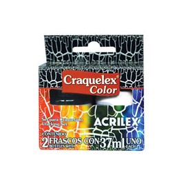 PINTURA ACRILEX CRAQUELEX 37ML CAJA CON 2