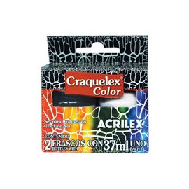 PINTURA ACRILEX CRAQUELEX 37ML CAJA CON 2