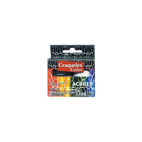 PINTURA ACRILEX CRAQUELEX 37ML CAJA CON 2