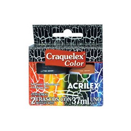 PINTURA ACRILEX CRAQUELEX 37ML CAJA CON 2