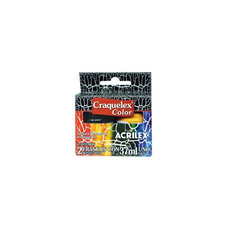 PINTURA ACRILEX CRAQUELEX 37ML CAJA CON 2