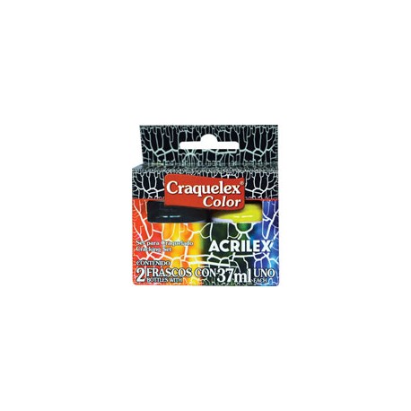PINTURA ACRILEX CRAQUELEX 37ML CAJA CON 2