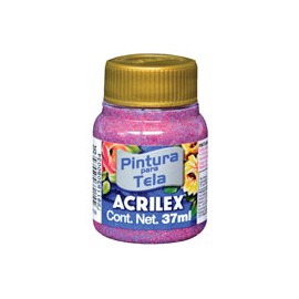 PINTURA PARA TELA ACRILEX GLITTER 37 ML