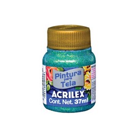 PINTURA PARA TELA ACRILEX GLITTER 37 ML