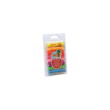 PLASTILINA JOVI 28F FLUORESCENTE CON 8