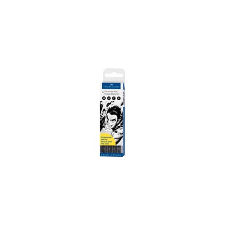 MARCADORES FABER CASTELL MANGA BLACK SET CON ...