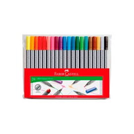 PLUMONES FABER-CASTELL GRIP PAQUETE CON 20