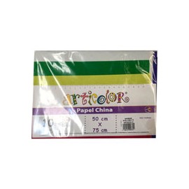 PAPEL CHINA ARTICOLOR 50X75CM 5 COLORES PAQU ...