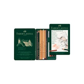 ESTUCHE FABER-CASTELL PIT MONOCHROME CON 12
