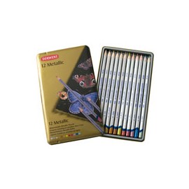 ESTUCHE DE LÁPICES DERWENT METALLIC CON 12