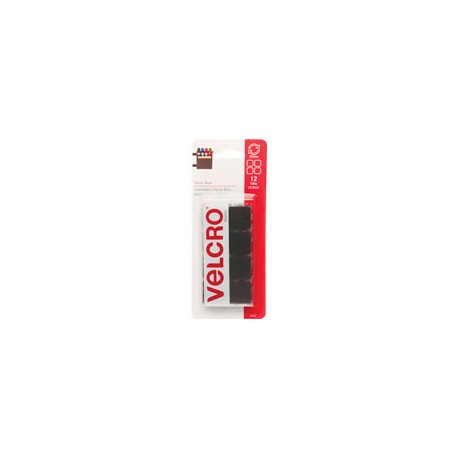 CUADROS DE VELCRO NEGRO BLÍSTER CON 12
