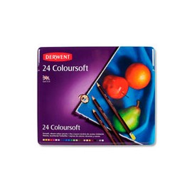 LÁPICES DE COLORES DERWENT COLOURSOFT CON 24