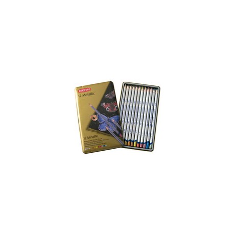 ESTUCHE DE LÁPICES DERWENT METALLIC CON 12